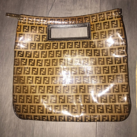 AUTHENTIC FENDI FF BAG 11” x 10.5” - Picture 2 of 13